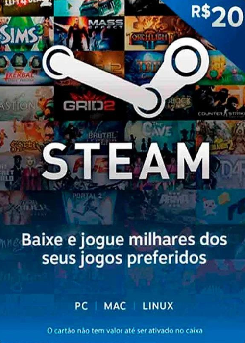 Steam Gift Card: Acesso a Milhares de Jogos e Conteúdo - Xbr