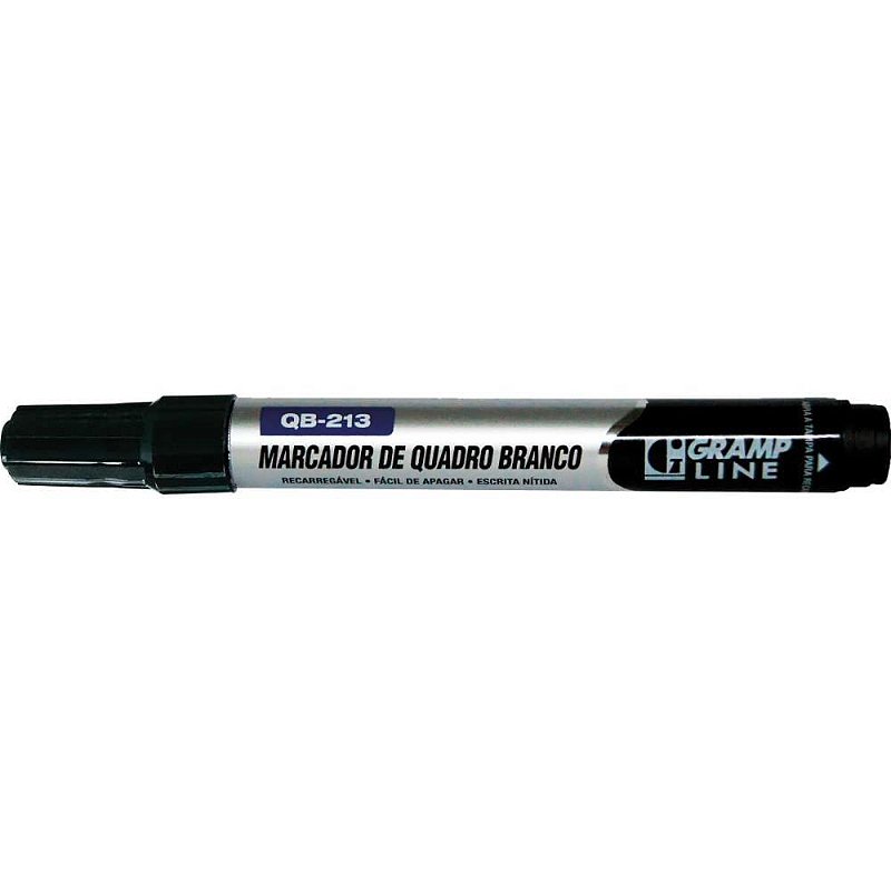 Pincel quadro branco qb213 recarregavel preto - gramp line (cx.c