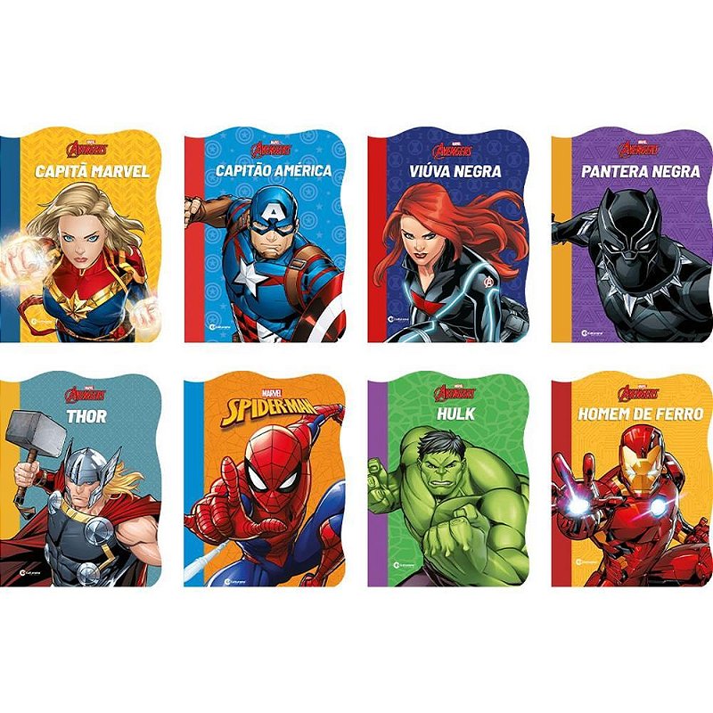 Livro de leitura marvel 16p recortados 21x28cm - culturama (pct.c