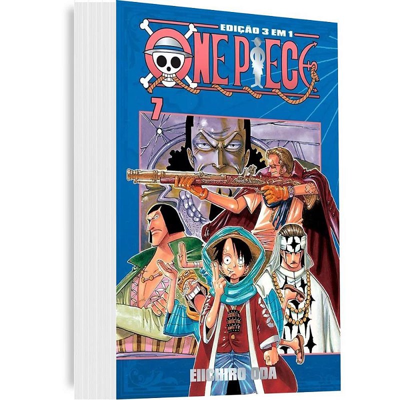 Livro manga one piece 3 x 1 n.07 - panini (unidade) - Papelaria Toledo