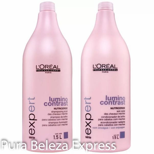 Kit Loreal Profissional Lumino Contrast Shampoo + Condicionador 1500ml
