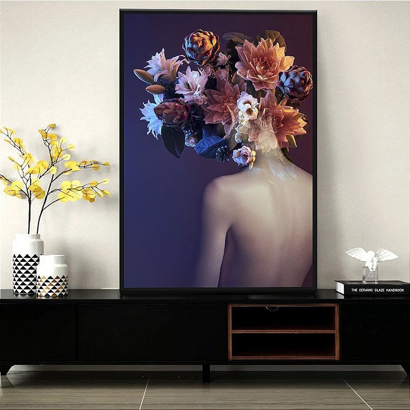 Quadro Decorativo Com Moldura Arte Surrealista Renascer