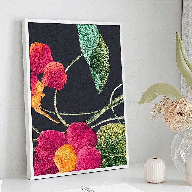 Quadro Decorativo Flor De Agrião