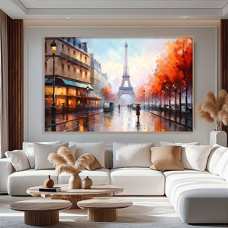 Quadro Decorativo Arte Urbana Torre Paris