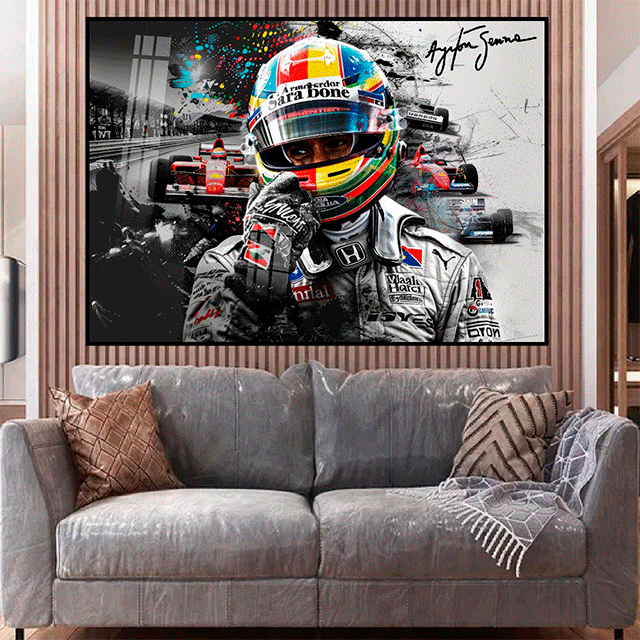 Quadro Decorativo Colagem Senna