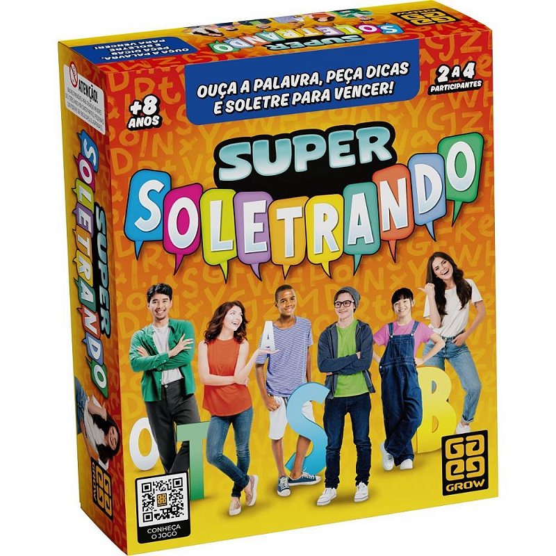 Super Soletrando – Jogo de Tabuleiro Educativo com Cartas e Dado - TK ...