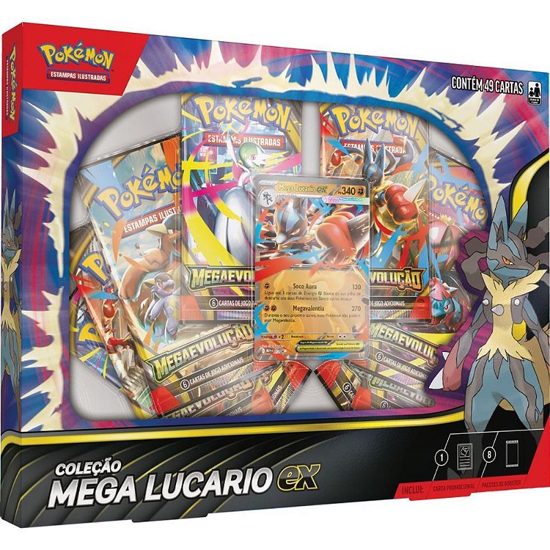Jogo de Cartas Pokemon ME02 Mega Lucario EX - TK Shopping – A