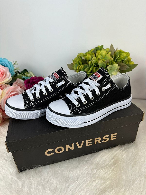 TENIS ALL STAR CONVERSE CANO BAIXO PRETO