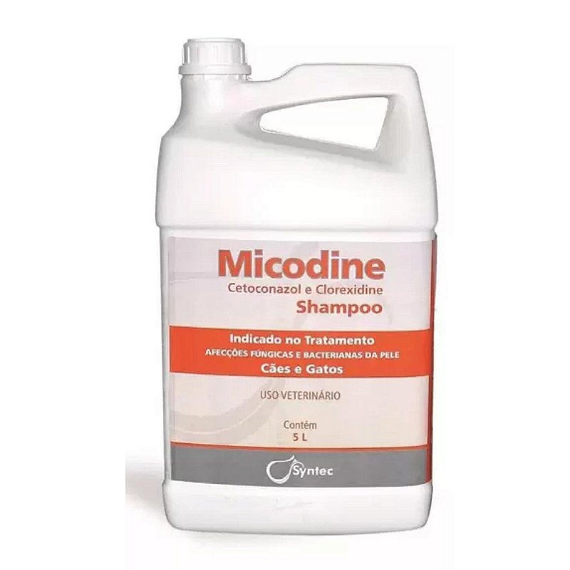 Micodine Shampoo 2 5 Lt Syntec Kajavet Farmácia Veterinária
