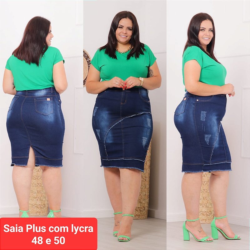 Saia longuete hot sale plus size