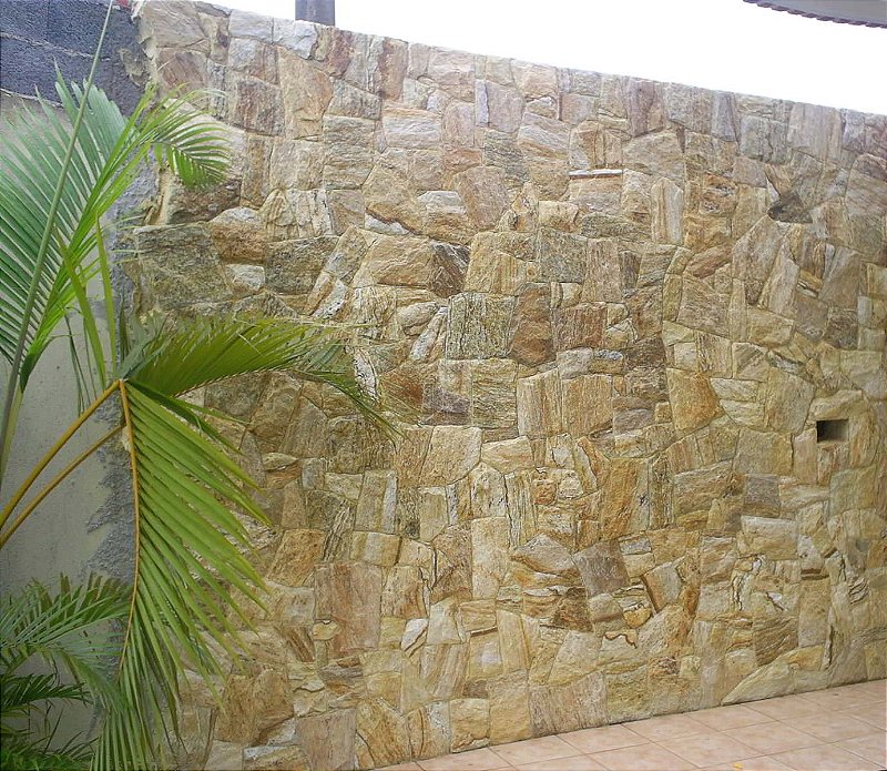 Pedra Madeira Bruta amarela m²