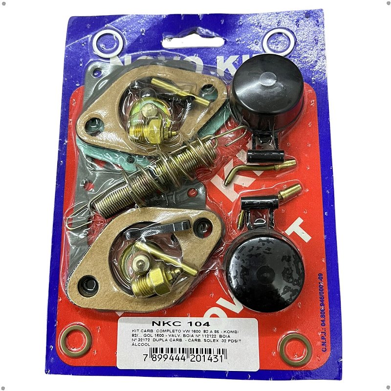 Kit De Carburador Completo Solex 32 PDSIT Novo Kit - NKC 104