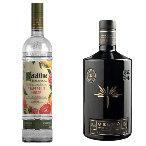 Velvo Artice Gin + Ketel One Botanical Grapefruit & Rose Vodka