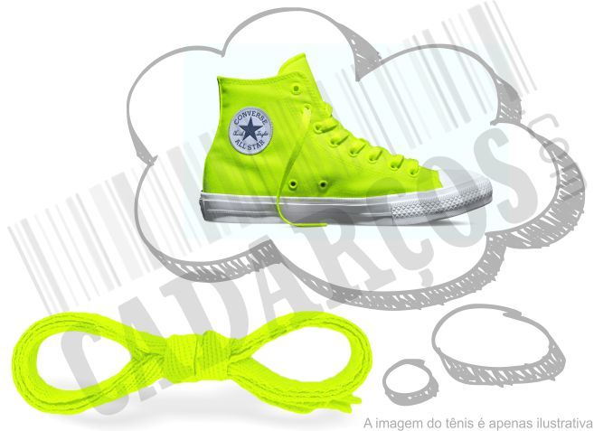 tenis amarelo fluorescente