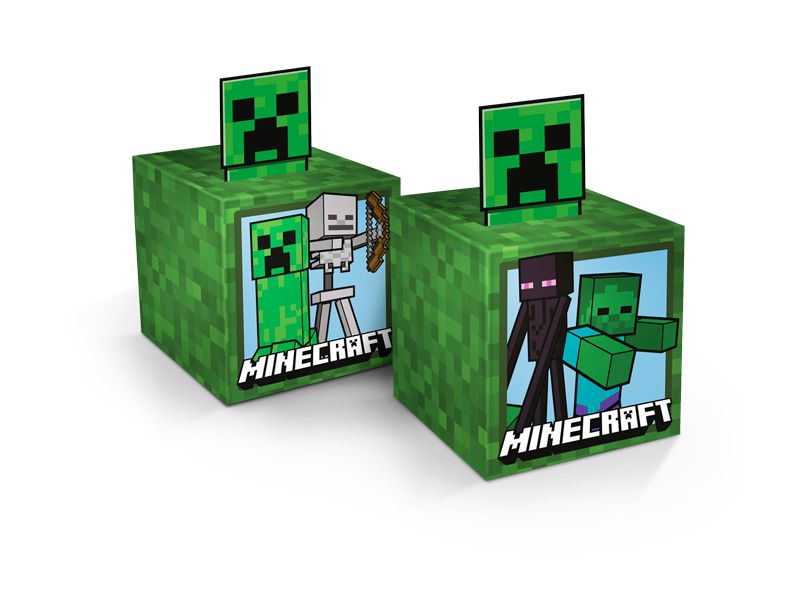 Decoração de Mesa Minecraft - 4 un - Alegra Festa - Artigos para