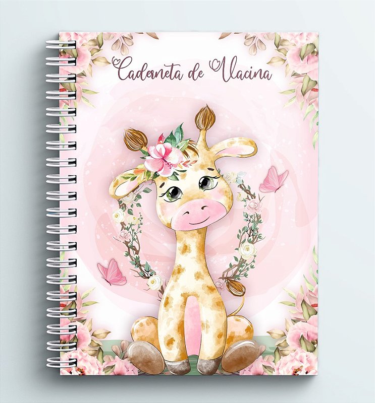 Caderneta de Saúde - Girafinha Rosa