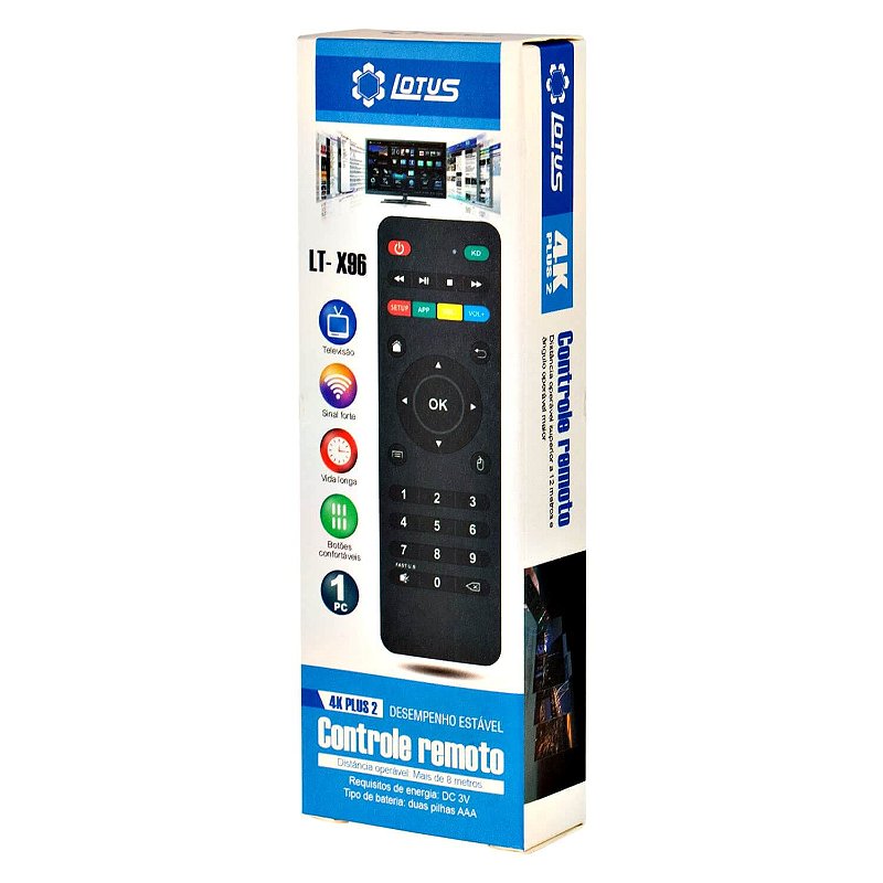Controle Remoto Lelong LE 7490 Com Caixinha Smart Tv Box TvBox -  Distribuidora Gama Beta