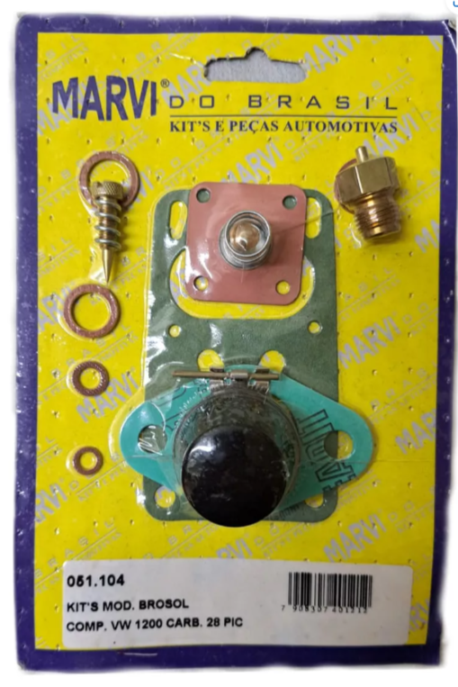 Kit Carburador Fusca, Sedan Solex 28-pic Vw 1200 Completo - PartsXpert ...