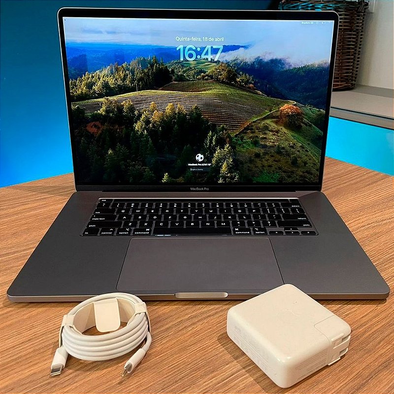Macbook Pro Apple 2019 16pol 2.3 I9 16gb 1tb 5550 Promoção
