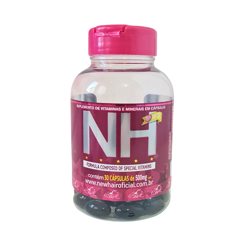 New hair - Cápsulas Crescimento Capilar Pele Unhas 30 dias