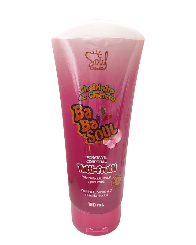 Hidratante Corporal Cheirinho de Chiclete Tutti Frutti Soul Cosméticos 190ml