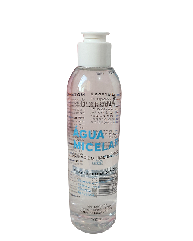 Água Micelar com Acido Hialuronico Ludurana 200ml