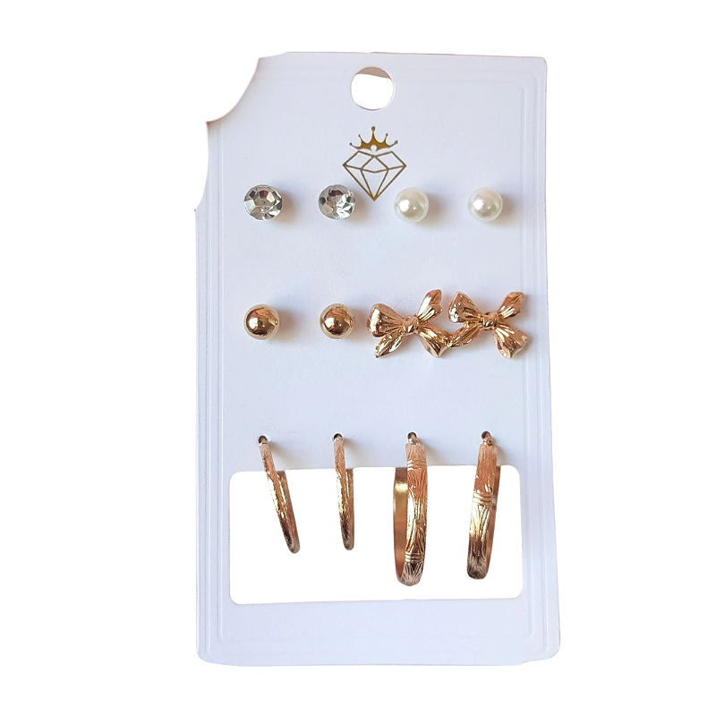 Kit de 6 brincos - Modelo A