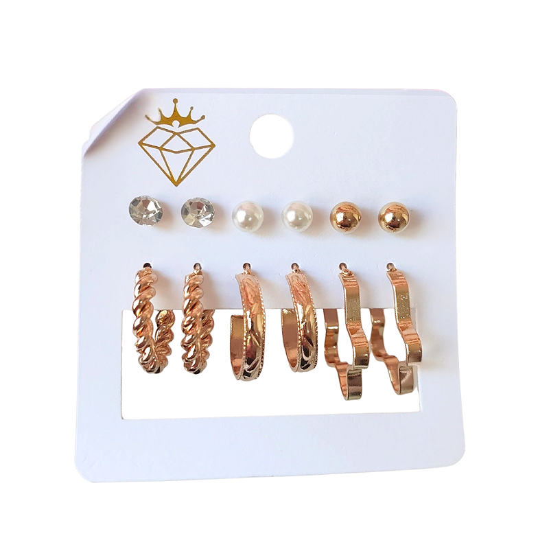 Kit de 6 brincos - Modelo C