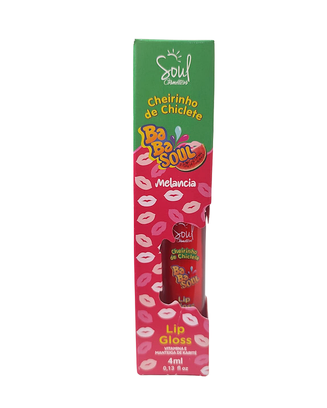 Lip Gloss Cheirinho de Chiclete Soul Cosméticos - Melancia