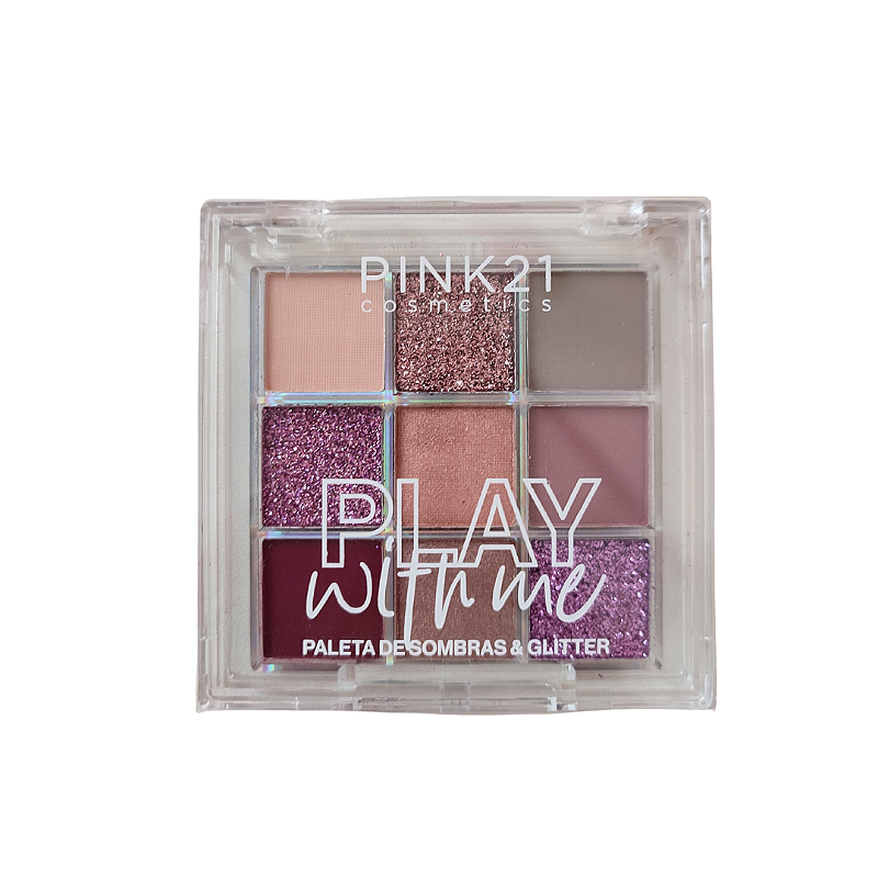 Paleta de Sombras & Glitter Play WithMe da Pink 21 - Cor 02