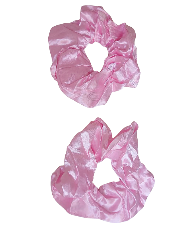 2 Xuxinha de Cetim Rosa Claro