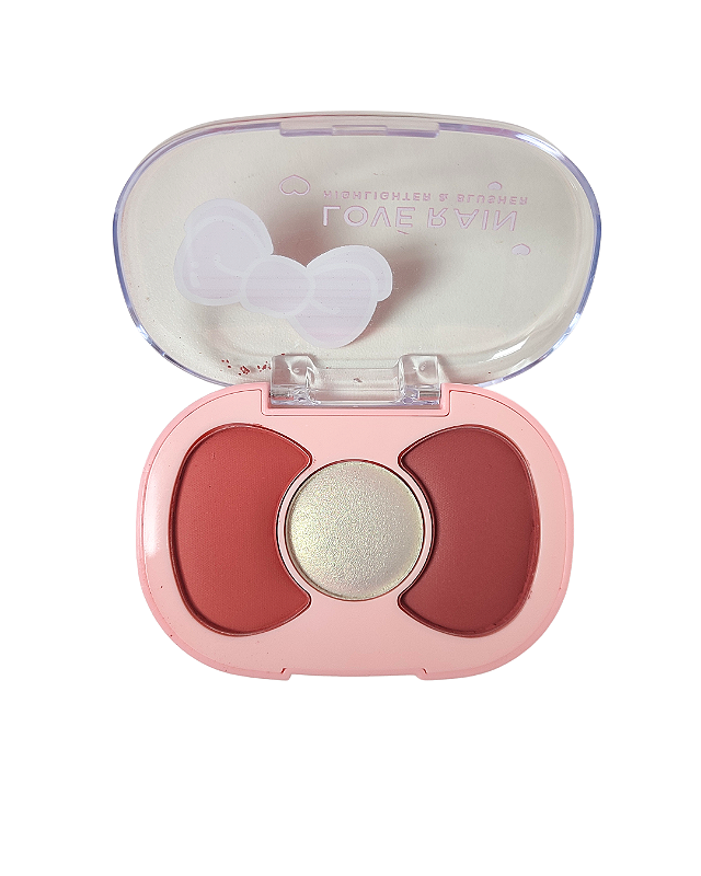 Paleta de Blush e Iluminador Love Rain - Cor B