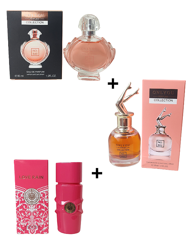3 Perfume Scandal 30ml + Olympea 30ml + Yara 30ml