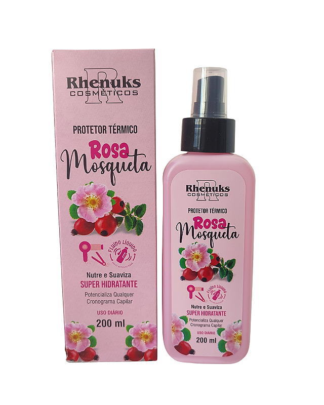 Spray Finalizador Protetor Térmico Rosa Mosqueta