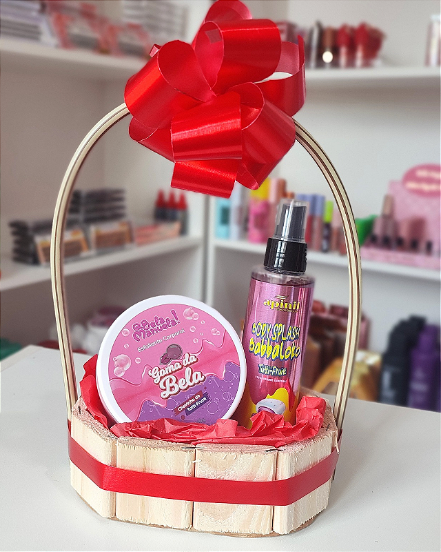 Cesta de Presente ( Esfoliante Corporal+ Body Splash)