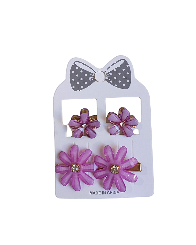 Presilha de Flor Lilás