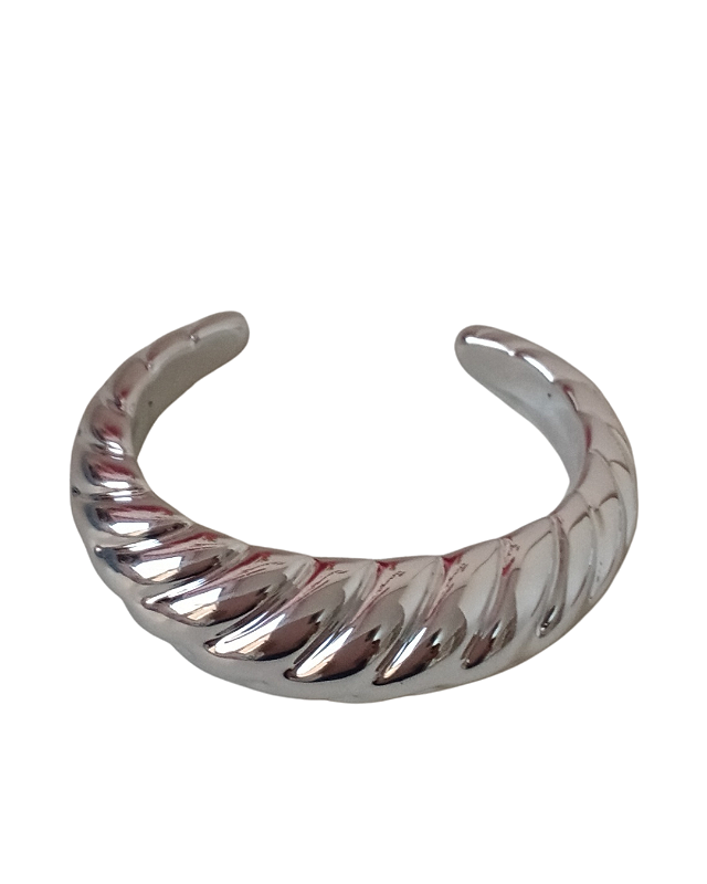 Bracelete Ondulado Prata