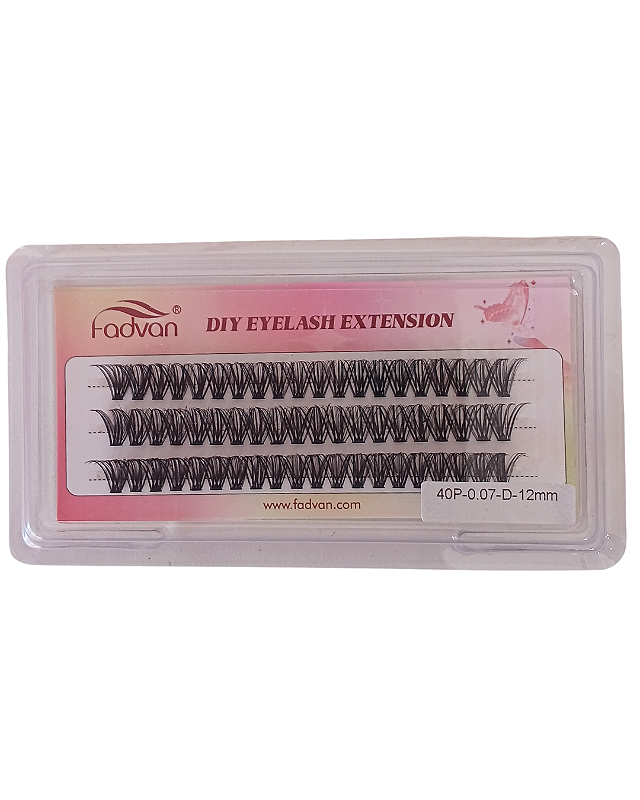 Cilios tufinhos 40P - 12mm Fadvan