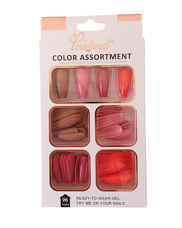 Cartela 96 Unhas Postiças
