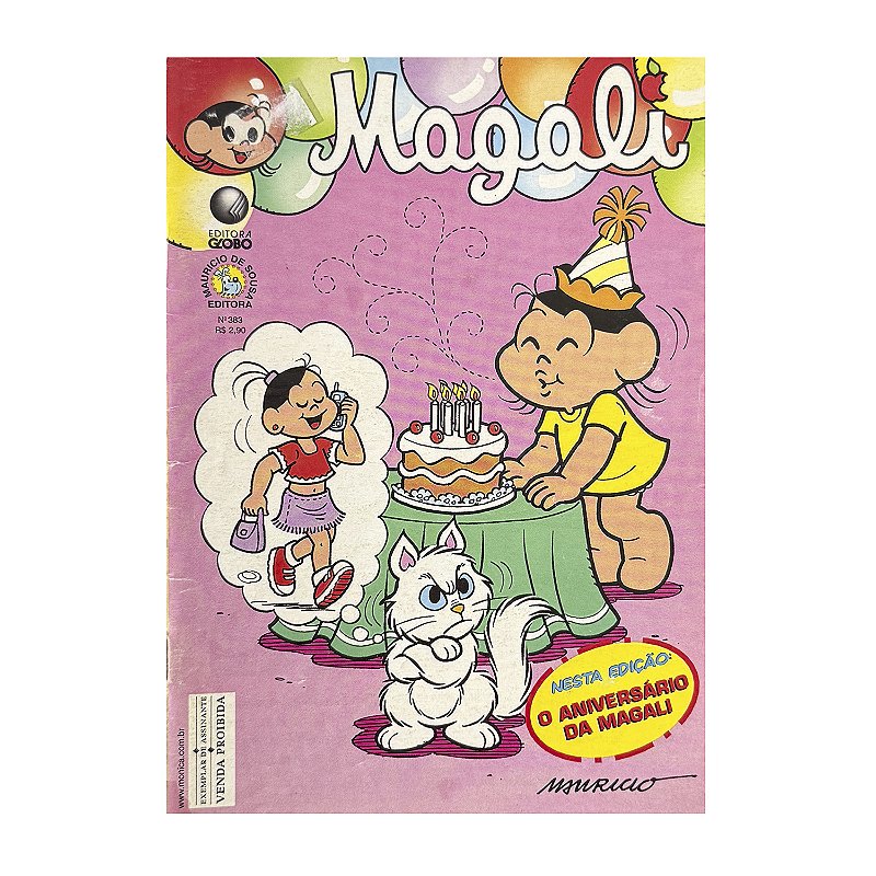 よっちゃん Neo. Medusa Spinelessneo.magali Magali - Nº 383 | Sebo Caravelas - Sebo Caravelas