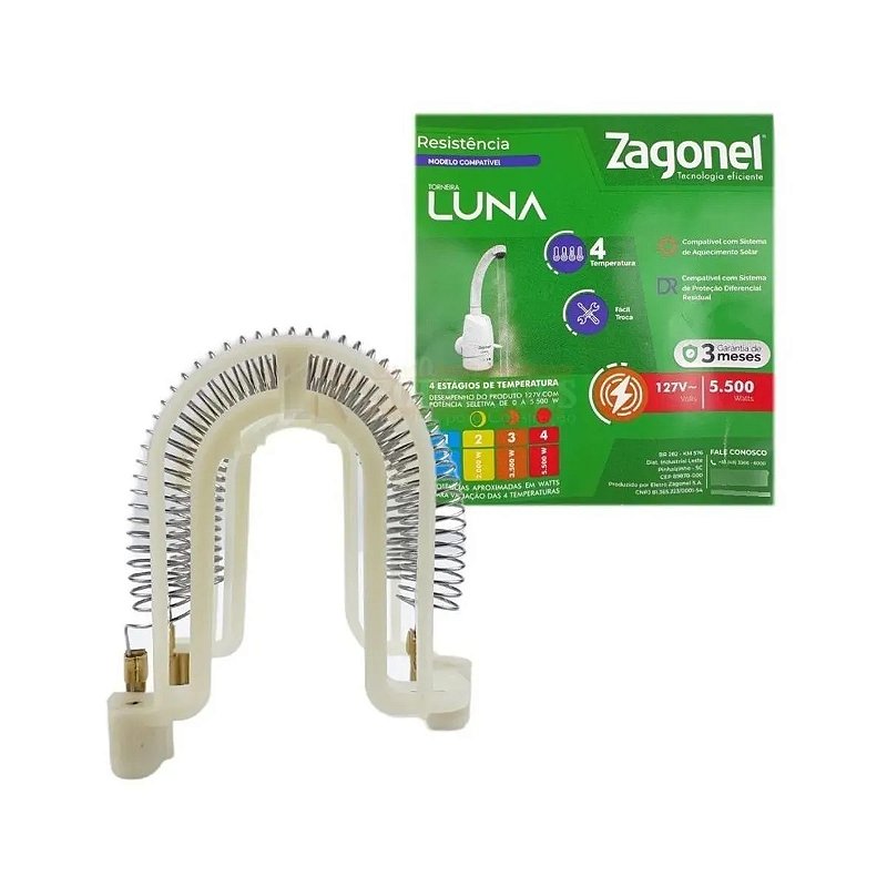 Resistência Torneira Luna 220V - ZAGONEL