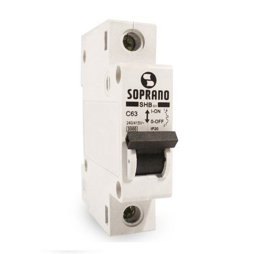Disjuntor Soprano Branco 1 X 10A