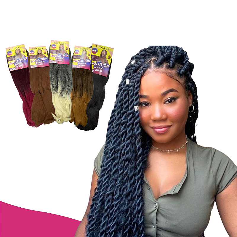 JUMBO CHEREY EVOLUTION - 400G - JUMBÃO - BOX BRAIDS - 6X - ESPAÇO HAIR SLZ