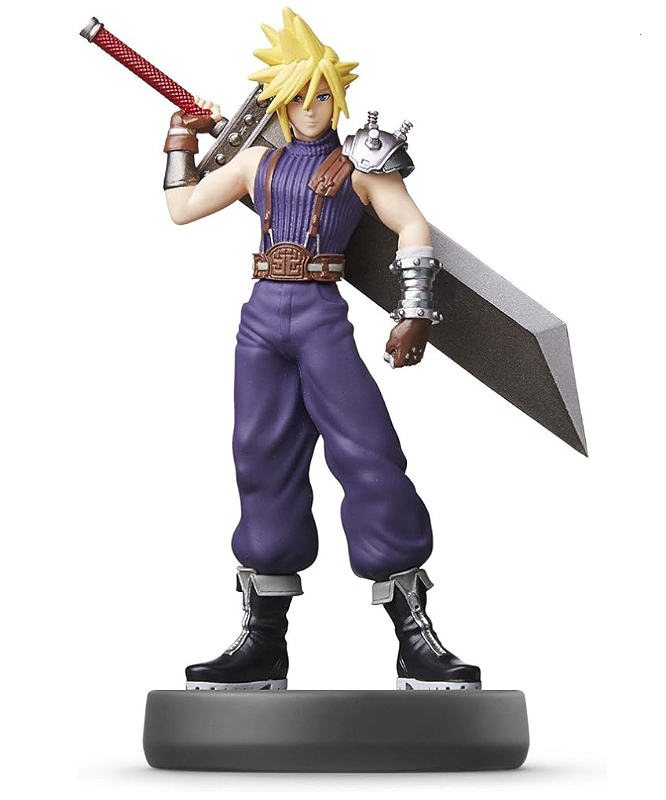 Amiibo Cloud Final Fantasy VII P. 1 - Super Smash Bros - Cubo Nerd