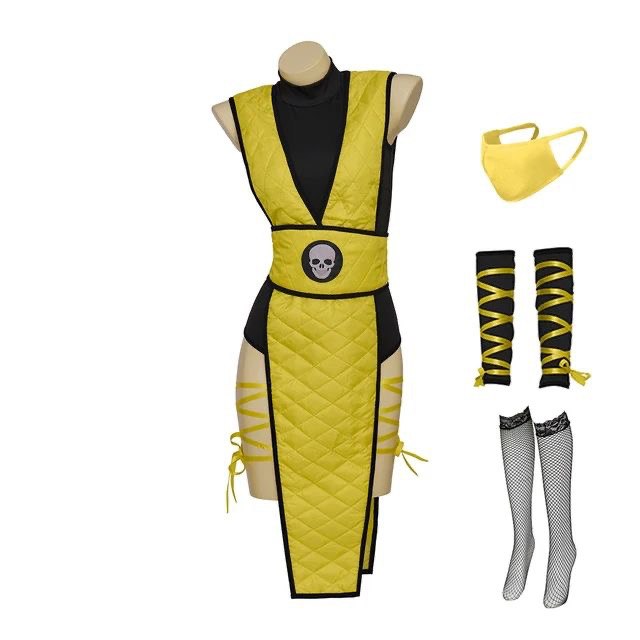 Cosplay Feminino Scorpion Mortal Kombat - Fantasias e Cosplay - Cubo ...