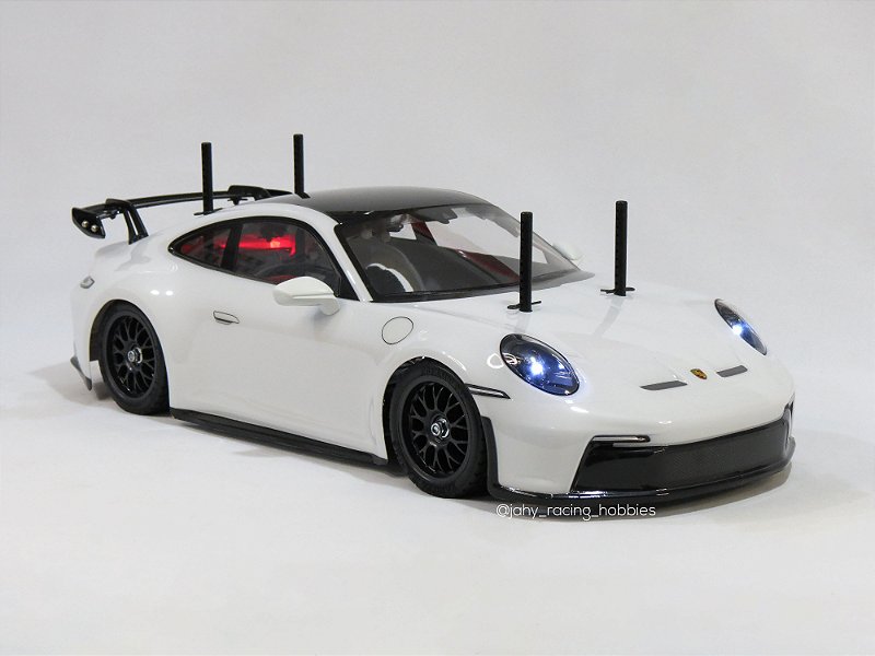 Porsche 911 GT3 992 White Tamiya TT02 #58712 RTR Brasil - Jahy