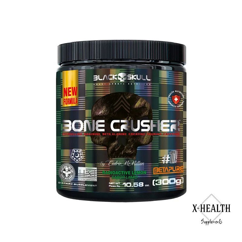 Pré-Treino BONE CRUSHER 300g - Black Skull