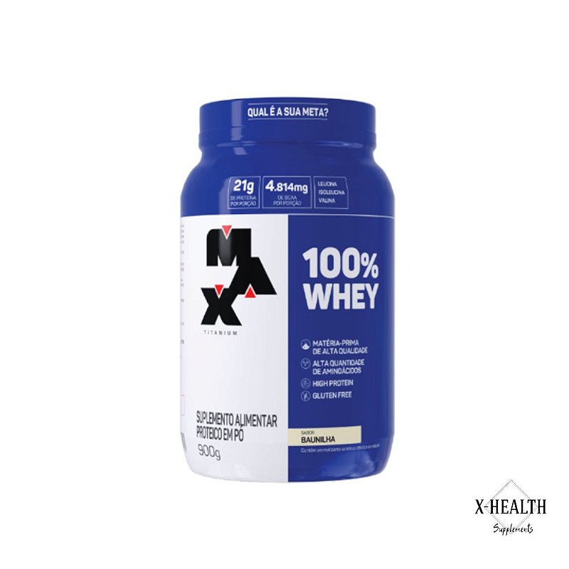 Whey 100% Pote 900g - Max Tiatanium