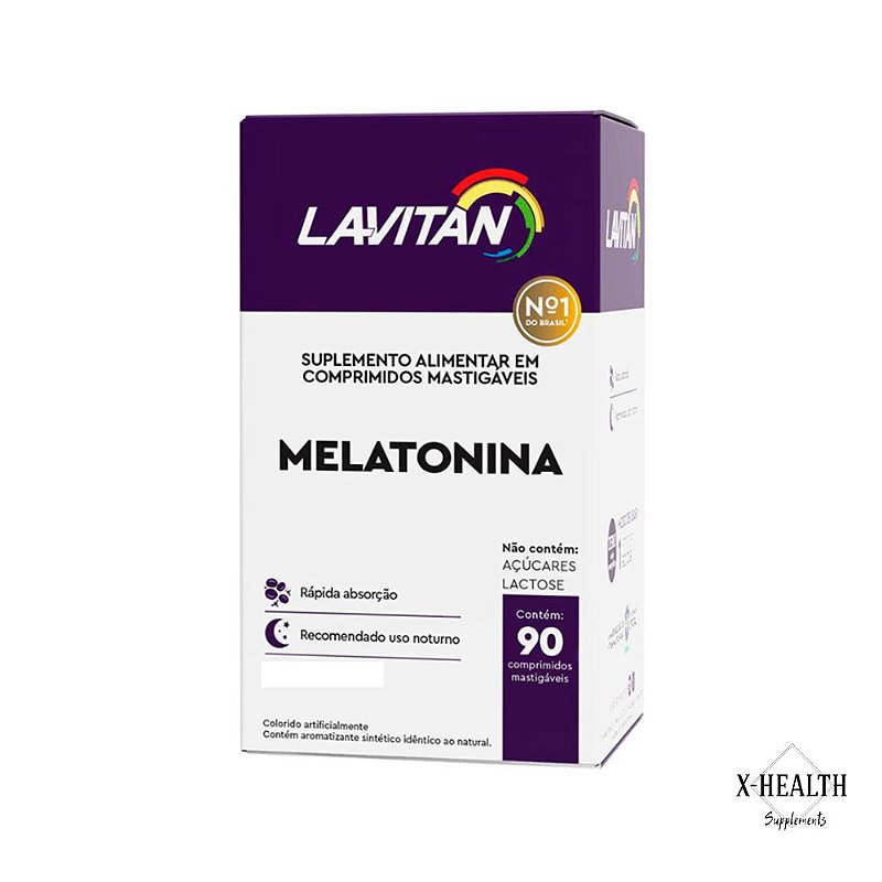 Lavitan Melatonina com 90 Comprimidos Mastigáveis