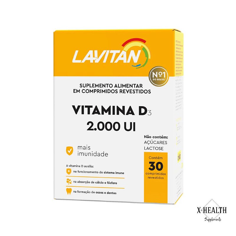 Vitamina D 2.000 UI/comp - Lavitan.